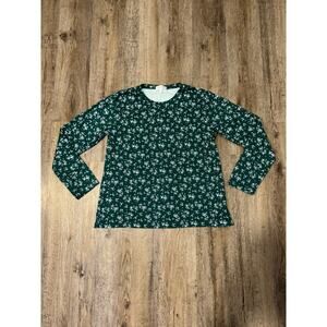 LAKE Women’s Pajama Long Sleeve Top Size Medium